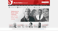 Desktop Screenshot of musicsalesclassical.com